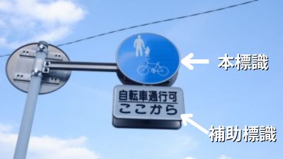 本標識と補助標識