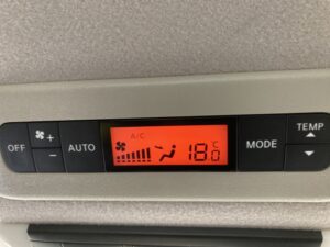 エアコンの温度設定