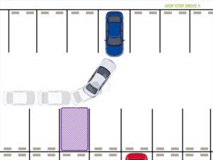 角度をつける駐車方法